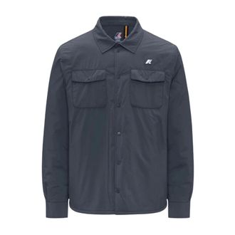 K-Way K-Way, Light Jackets, male, Blue, Size: L Umbert Plain Warm Jacket