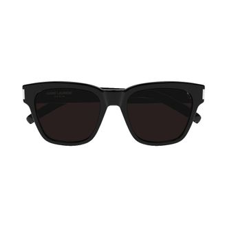 Saint Laurent Sunglasses, male, Black, Size: 54 MM Square Sunglasses with Laser Engraved Logo