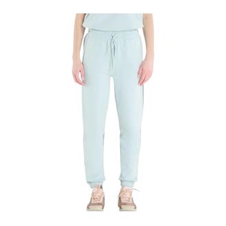 adidas by Stella McCartney Logo Sweatpants - Dames - Sport - Blauw - Maat: M Katoen
