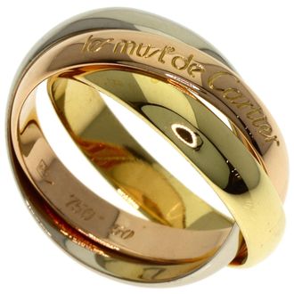 Cartier Trinity Pink White Yellow Band Ring (Pre-Owned)