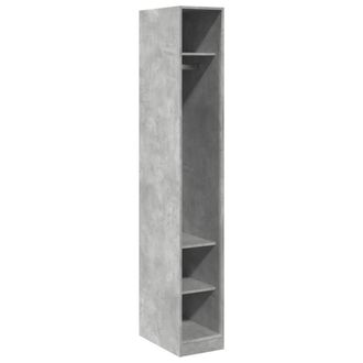Berkfield Home Wardrobe Concrete Grey 30x50x200 cm Engineered Wood | Size: 30 x 50 x 200 cm