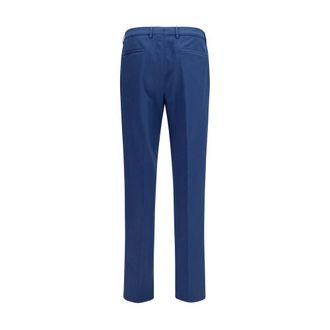 Brunello Cucinelli Mens Cotton Blend Chino Blue Elastane