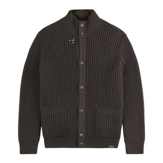Fay Cardigan con gilet staccabile - - Knitwear - Uomo - Marrone - M