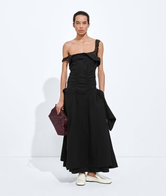 Bottega Veneta Cotton Organdie Dress - Black - Women - 0