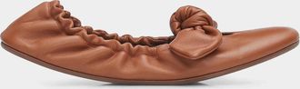 Zimmermann Carousel Leather Bow Ballerina Flats