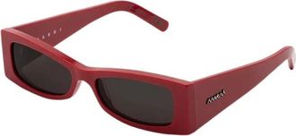 Marni Zonnebrillen - unisex - Zonnebrillen - Rood - 56 MM - Accessoires