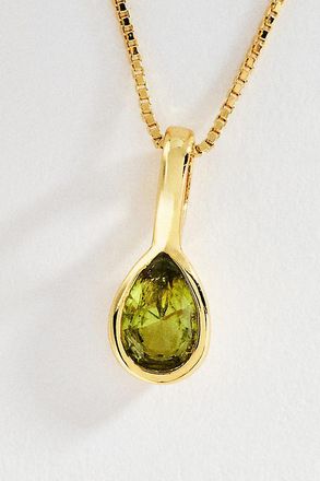 Set & Stones Teardrop Birthstone Necklace