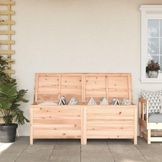 Berkfield Home Garden Storage Box 150x50x56.5 cm Solid Wood Fir in Brown