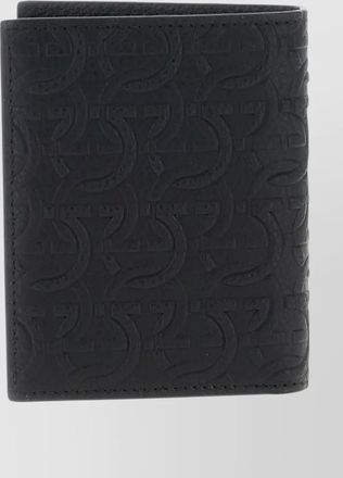 Ferragamo gancini wallet metal logo multiple card slots