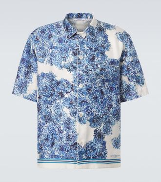 Givenchy Couture Seam silk twill bowling shirt
