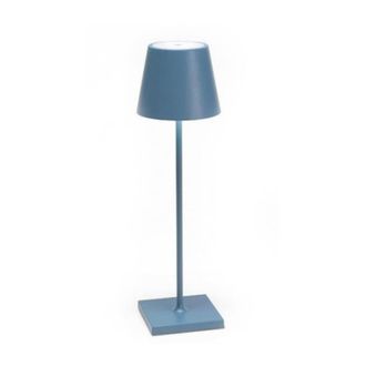 Zafferano L&aacute;mpara de mesa led azul aviaci&oacute;n ip65 regulable zafferano