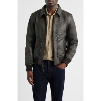 AG - Adriano Goldschmied Charles Leather Jacket in Adventure at Nordstrom, Size Medium