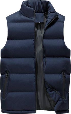 Generic Womens Gilets Padded Vest Cropped Puffer Gilet Ladies High Stand Collar Lightweight Zip Puffer Gilets Winter Sleeveless Thermal Vest Quilted Gilet Out