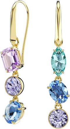 Swarovski Gema Gold-Tone Plated Asymmetrical Earrings