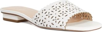 Dune London Womens Ladies Leostar - Laser Cut Leather Mules - White - Size UK 5