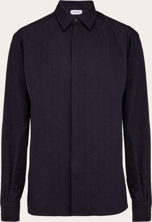 Ferragamo Uomo Camicia sportiva Ferragamo Monogram Blu