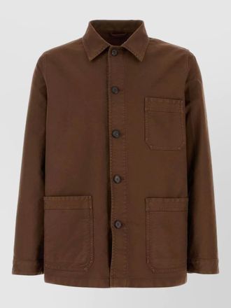 Prada canvas jacket collared chest and front pockets
