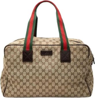 Gucci Pre-owned Reistas - unisex - Vintage Shopper - Beige - ONE Size - Leer - Vintage