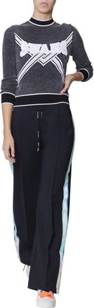 Off-white Textured Knit Cropped Sweater