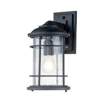 Netlighting Feiss Lighthouse Outdoor Wall Lantern Textured Black IP44