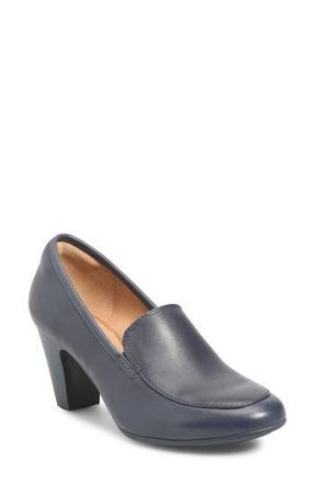 S&ouml;fft Lucinda Water Resistant Loafer Pump in Sky Navy at Nordstrom Rack, Size 9.5