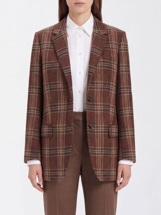 Alberto Biani Blazer monopetto in pura lana con fantasia tartan