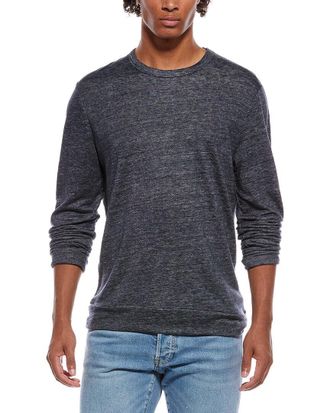 Onia Terry Linen-Blend Crewneck Sweatshirt
