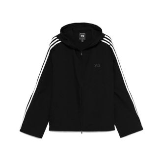 Yohji Yamamoto Zwart bovenkleding Jw 7354 - Heren - Vesten met rits - Zwart - S - Hoodies & sweatvesten