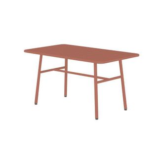 Vente-Unique Tavolino da giardino in metallo - Terracotta - MIRMANDE di MYLIA