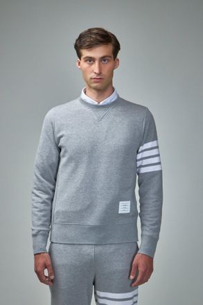 Thom Browne Classic Sweatshirt In Classic Loopback