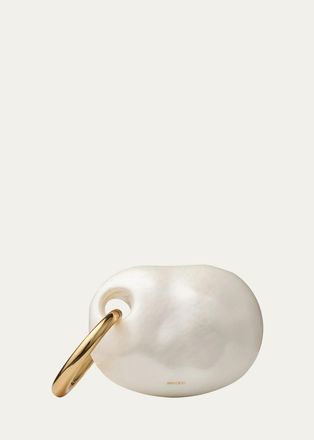 Jimmy Choo London Oyster Pearly Clutch Bag