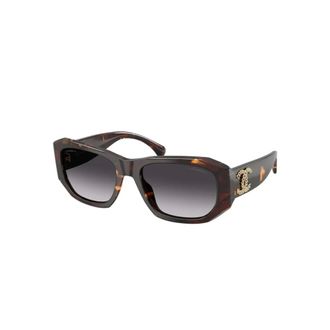Chanel 1818S6 Sunglasses - female - Chanel - Sunglasses - Brown - 55 MM - Accessories
