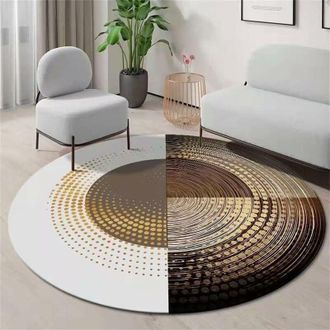 OEM Tapis Rond - 140 Cm - Antideslizante - Interior Exterior - Salon Habitacion Cocina Balcon Terraza Comedor
