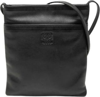 Loewe Pre-owned Cross Body Bags, female, Black, Size: ONE SIZE Pre-owned Pochette Shoulder Bag