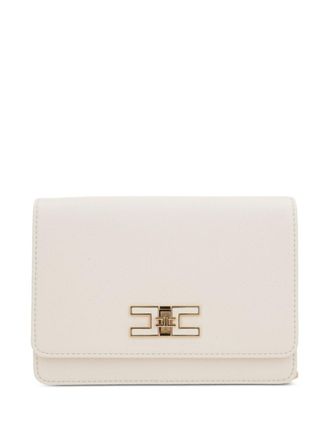 Elisabetta Franchi groumette-chain shoulder bag - women - Polyester - One Size - White