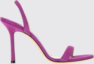 Jimmy Choo London Jenn Suede Slingback Sandals with a Round Toe and Stiletto Heel