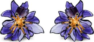 Nina Ricci Pistil Bloom flower earrings - Purple