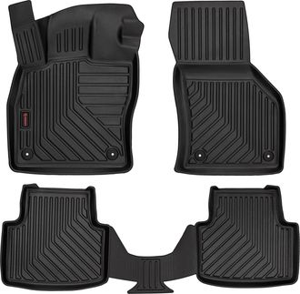 OEM Alfombrillas De Goma 3d Para Volkswagen Passat B8 (sed&aacute;n, Familiar, Variante, Alltrack, 2015-) - Borde De 5 Cm
