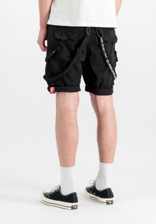 Alpha Industries Shorts ALPHA INDUSTRIES Utility Short, Herren, Gr. 29, Normalgr&ouml;ssen, schwarz, Obermaterial: 98% Baumwolle, 2% Elastan, Hosen Shorts