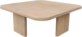 Sweeek Square garden coffee table in acacia wood Natural 70x70x25 cm - Kaina