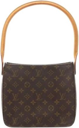 Louis Vuitton Pre-owned Looping MM Schoudertas - Dames - Vintage Schoudertas - Bruin - ONE Size - Leer - Vintage