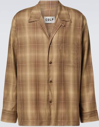 CDLP Checked pajama shirt
