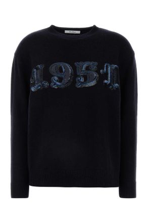 Max Mara Black Wool Blend Plata Sweater