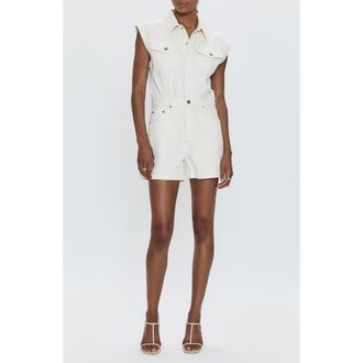 Pistola Denim Lennox Denim Romper in Ecru at Nordstrom Rack, Size Xx-Small