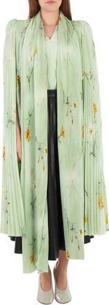 Balenciaga Scarf Pleated Blouse, Brand Size 34 (US Size 0)