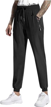 Generic Tracksuit Bottoms Men Lightweight Joggers Pants Dry Running Hiking Trousers Athletic Workout Track Pants with Pockets Casual Elasticated Waist Sweatpa