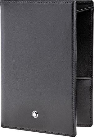 Montblanc Montblanc Meisterstuck International Passport Holder in Glossy Black Leather 35285