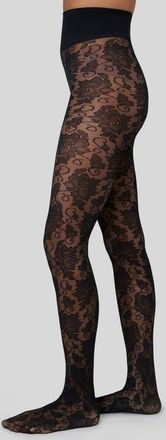 Swedish Stockings Lily Lace Tights in Black at Nordstrom, Size X-Large