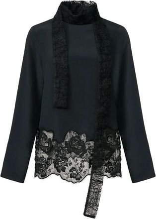 Fabiana Filippi Top de Crepe de Chine - Blouses & Shirts - Mujer - Negro - M