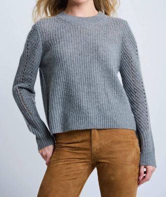 Lisa Todd Luxe Softie Sweater In Fog